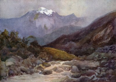 アルメニ湖地区、モケウエ近くの急流 作： Ernest William Christmas
